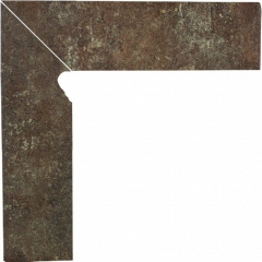 Клинкерный цоколь Paradyz Ilario brown lewy 8,1x30 см Никополь