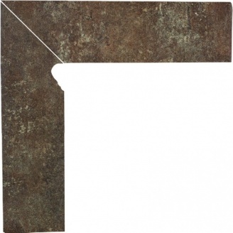 Клинкерный цоколь Paradyz Ilario brown lewy 8,1x30 см
