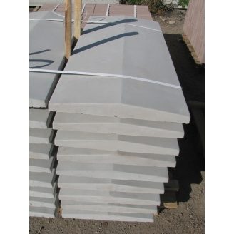 Парапет бетонный 1000х350х50 мм серый
