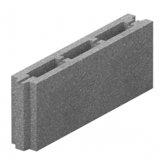 Блок перестіночний бетонний Золотий Мандарин М-75 50.8.20 500х80х190 мм Тернопіль
