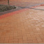 Тротуарна плитка Золотий Мандарин Цегла без фаски 200х100х60 мм на сірому цементі персиковий Миколаїв
