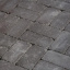 Тротуарная плитка Золотой Мандарин Кирпич Антик 200х100х60 мм на сером цементе коричневый Чернигов