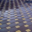 Тротуарна плитка Золотий Мандарин Квадрат великий 200х200х60 мм на сірому цементі коричневий Житомир