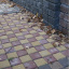 Тротуарна плитка Золотий Мандарин Квадрат великий 200х200х60 мм на сірому цементі червоний Київ
