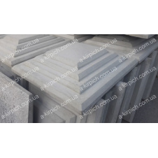 Крышка на забор LAND BRICK Египет серая 400х400 мм