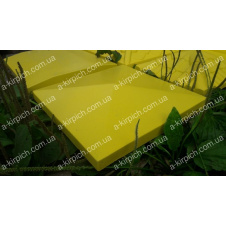 Кришка на паркан LAND BRICK Європа жовта 400х400 мм