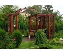 Деревянная арка садовая под заказ