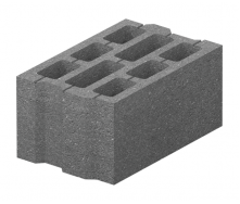Блок бетонний Золотий Мандарин М-75 40.25.20 396х250х190 мм