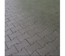 Тротуарная плитка Золотой Мандарин Двойное Т 200х170х70 мм серый