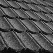 Композитная черепица QueenTile Classic 1-тайлова 1140x410 мм black