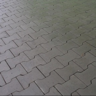 Тротуарная плитка Золотой Мандарин Двойное Т 200х170х70 мм серый