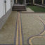 Тротуарная плитка Золотой Мандарин Креатив 60 мм на сером цементе горчичный Киев