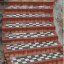 Поребрик фигурный квадратный Золотой Мандарин 500х80х250 мм на сером цементе красный Киев