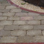 Тротуарна плитка Золотий Мандарин Цегла Антик 200х100х60 мм на сірому цементі гірчичний Київ