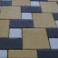 Тротуарна плитка Золотий Мандарин Квадрат великий 200х200х60 мм на сірому цементі гірчичний Київ