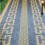 Тротуарная плитка Золотой Мандарин Кирпич стандартный 200х100х80 мм на белом цементе желтый Киев