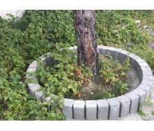 Бордюр тротуарный Палисадник садовой 350х120х120 мм серый