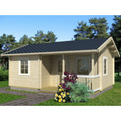 Дом деревянный из профилированного бруса 5х7.7 Вараш