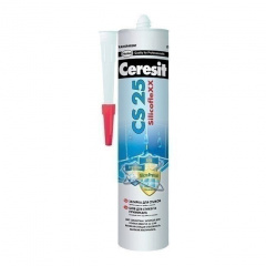 Силіконовий герметик Ceresit CS 25 MicroProtect 280 мл світло-сірий Бучач