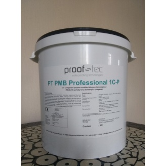 Однокомпонентная битумная мастика PROOF-TEC PT PMB Professional 1 C-P 30 л