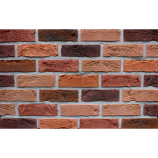 Облицювальна плитка Loft Brick Лонг Форд 30 295x50 мм Червоно-коричневий з чорними вставками