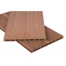 Терасна дошка двостороння ДПК POLYMER&WOOD PRIVAT Мербау дерево-полімерна композитна дошка штучна для тераси, альтанки, доріжки помаранчева