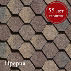 Бітумна черепиця Shinglas Вестерн Прерія Гайсин