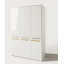 шкаф 3Д Бьянко белый глянец + дуб сонома Мир Мебели Киев