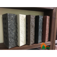 Кирпич облицовочный пустотелый ECOBRICK с фаской мраморный коричневый Николаев