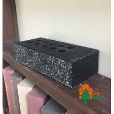 Фото - Кирпич облицовочный пустотелый ECOBRICK с фаской мраморный серый Кирпич облицовочный пустотелый ECOBRICK с фаской мраморный серый