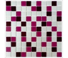 Стеклянная мозаика Керамик Полесье Bordo viola mix 300х300х4 мм