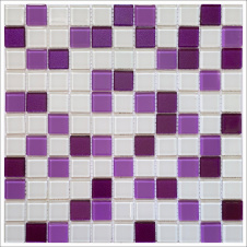 Стеклянная мозаика Керамик Полесье Isabella white mix 300х300х4 мм