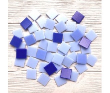 Стеклянная мозаика Eco-Mosaic 20х20 мм 33х33 см светло-фиолетовая микс (MC156)
