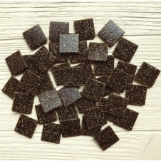 Стеклянная мозаика Eco-Mosaic 20х20 мм 33х33 см коричневая (20L36)