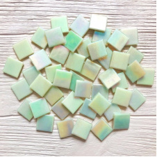 Стеклянная мозаика Eco-Mosaic 20х20 мм 33х33 см оливковая (IA421)