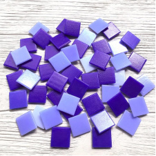 Скляна мозаїка Eco-Mosaic 20х20 мм 33х33 см фіолетова мікс (MC157)