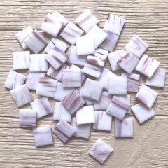 Скляна мозаїка Eco-Mosaic 20х20 мм 33х33 см біла Київ