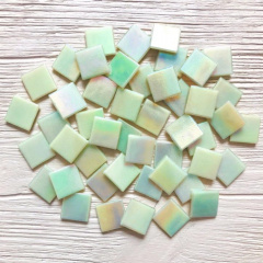 Стеклянная мозаика Eco-Mosaic 20х20 мм 33х33 см оливковая (IA421) Херсон