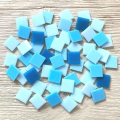 Стеклянная мозаика Eco-Mosaic 20х20 мм 33х33 см голубая микс (MC155) Хмельницкий