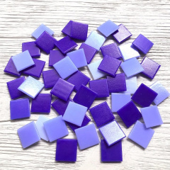 Стеклянная мозаика Eco-Mosaic 20х20 мм 33х33 см фиолетовая микс (MC157) Луцк