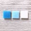 Скляна мозаїка Eco-Mosaic 20х20 мм 33х33 см біло-блакитна мікс (MDA331) Хмельницький