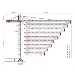 Башенный кран Raimondi ER 240 14 т 75 м Киев