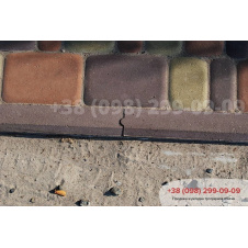Поребрик 1000x200x60 мм коричневий з паз-гребенем