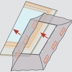 Пароізоляційний фартух VELUX ВВХ 0000 МK08 для мансардного вікна 78х140 см Охтирка