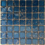 Скляна мозаїка Керамік Полісся Gretta Deep Blue колотое скло 300х300 мм Миколаїв