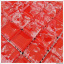 Стеклянная мозаика Керамик Полесье Gretta Red колотое стекло 300х300 мм Хмельницкий