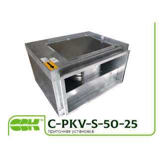 Вентилятор C-PKV-S-50-25-4-380 канальний прямокутний в звукоізольованому корпусі