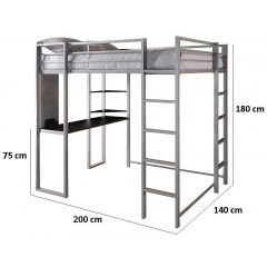 Двоярусне ліжко в стилі LOFT (Bed - 039) Рівне