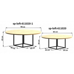 Журнальний столик у стилі LOFT (Table - 631) Київ