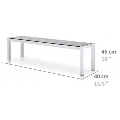 Обідня лавка в стилі LOFT 2200х400х450 (Bench - 30) Київ